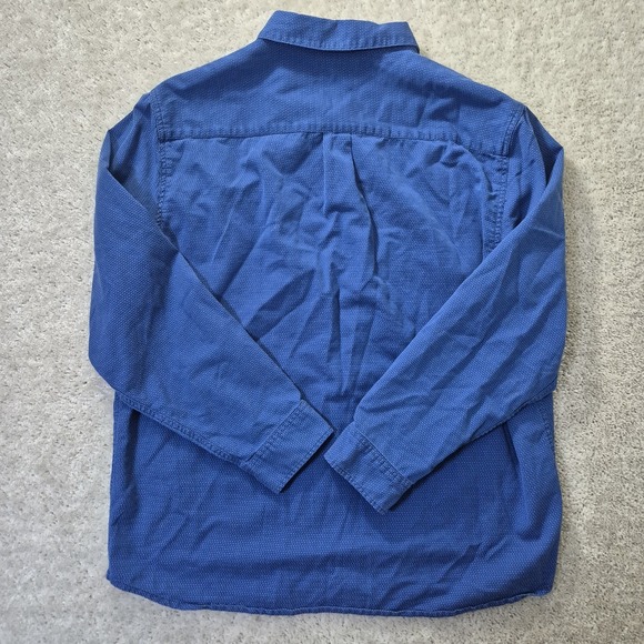 Carbon 2 Cobalt Shirt Mens XL Blue Polka Dot Button Down Oxford Office Academia - Picture 9 of 9